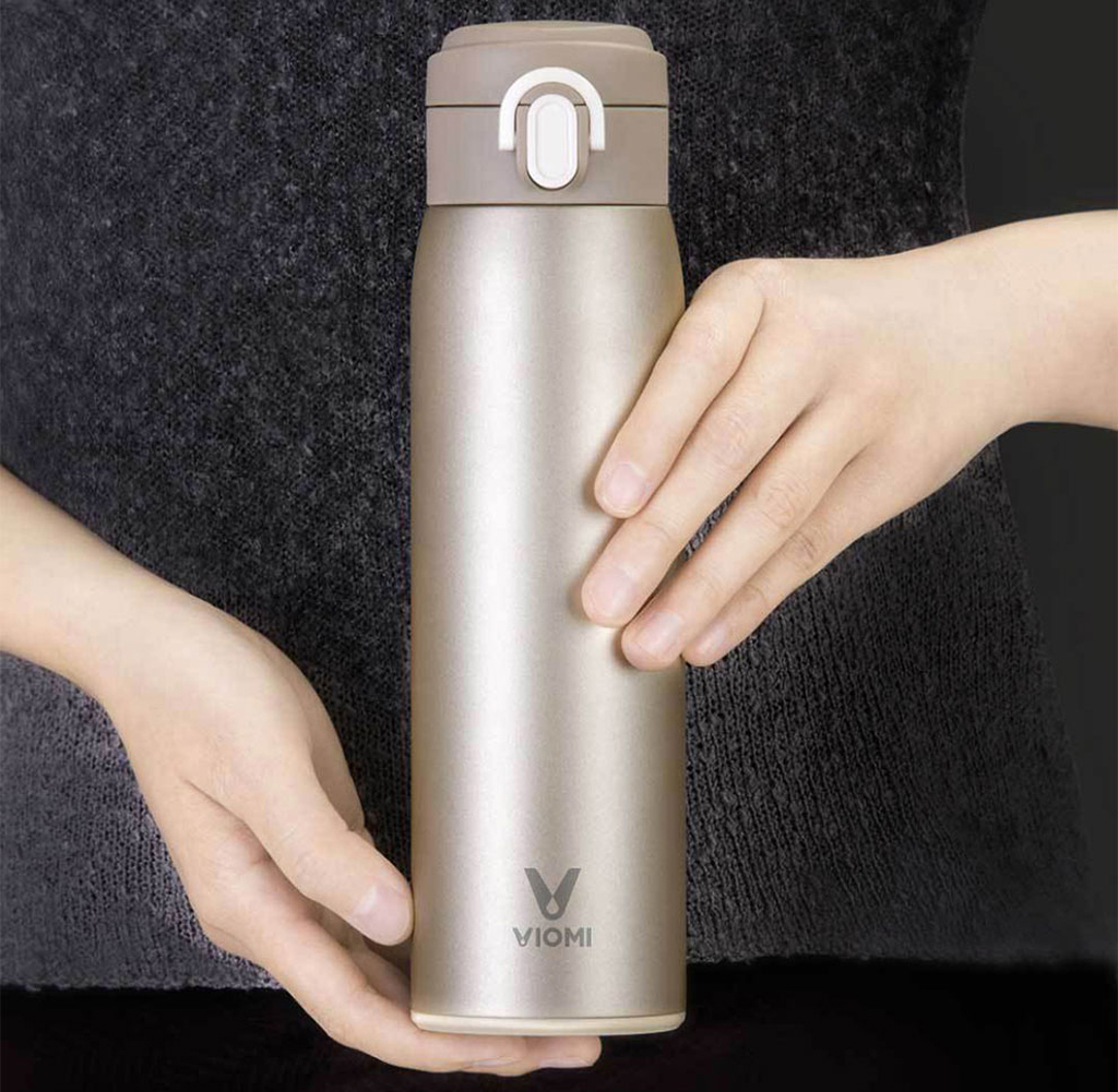 Термос Xiaomi Viomi с вакуумной изоляцией – вакуумный термос объемом 460 миллилитров, выполненный из нержавеющий стали