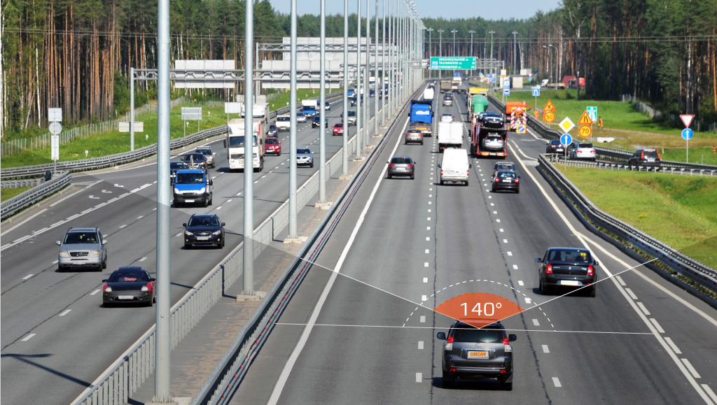 CARCAM F3 - УГОЛ ОБЗОРА 140°