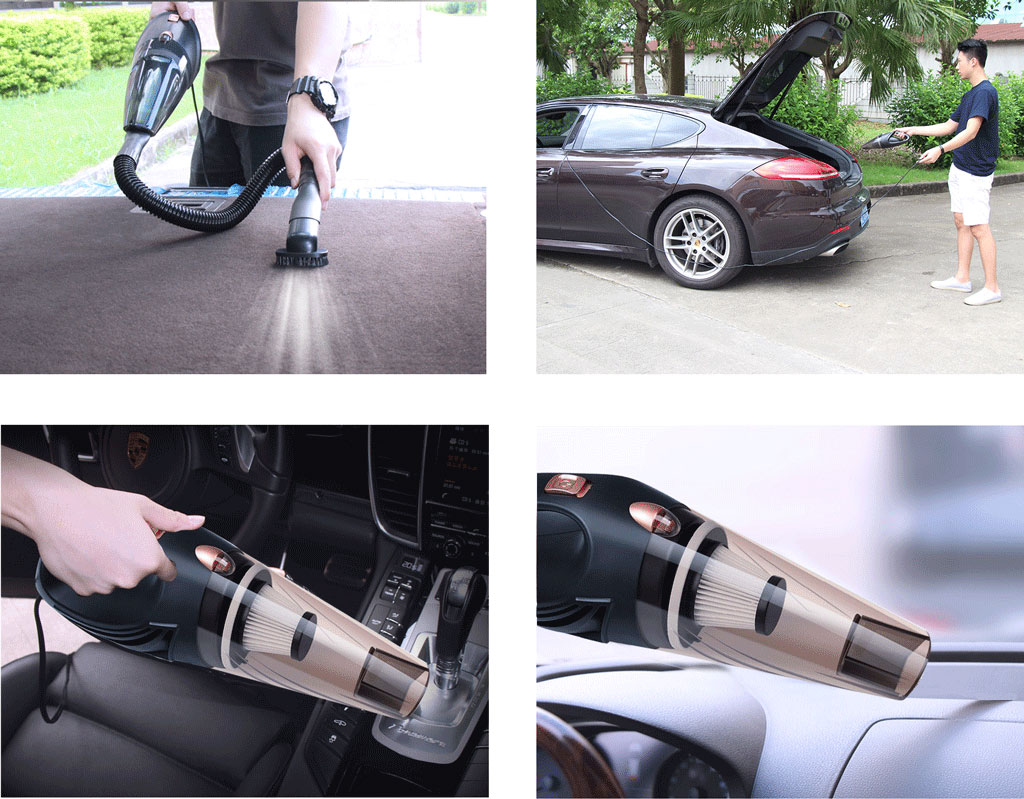 Автомобильный пылесос CARCAM Vacuum-1 black - Быстрая уборка