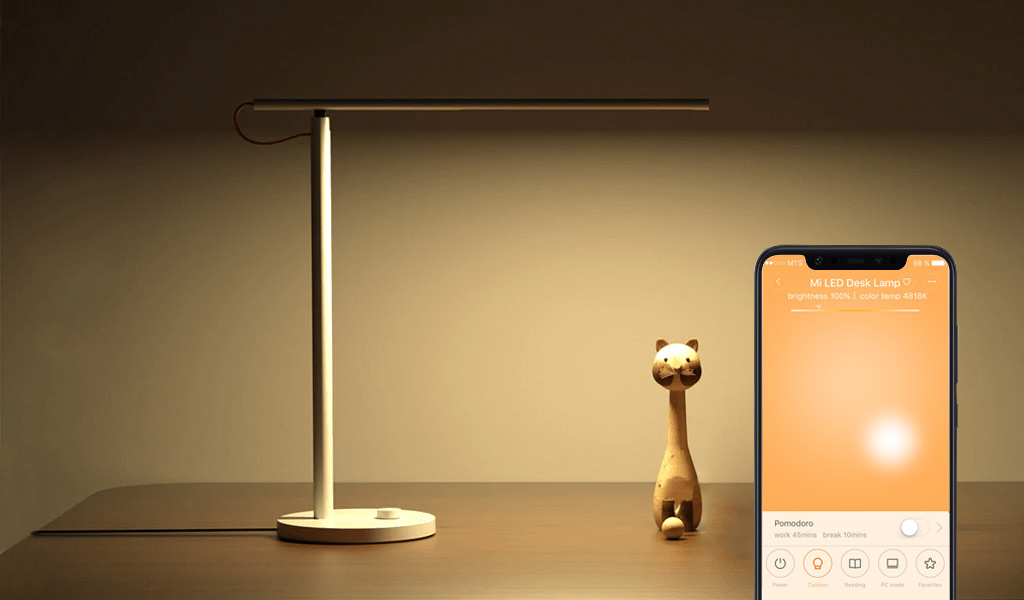 Xiaomi Mi LED Desk Lamp - Поддержка голосовых помощников