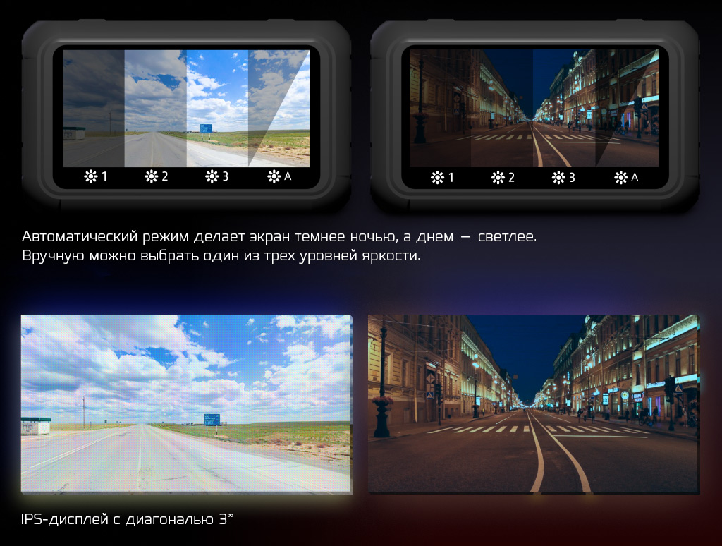 CARCAM HYBRID 4 Signature - Большой дисплей