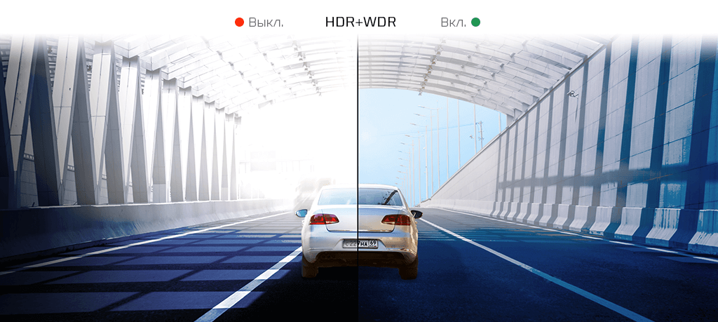 CARCAM HYBRID 4 Signature - Функции HDR и WDR