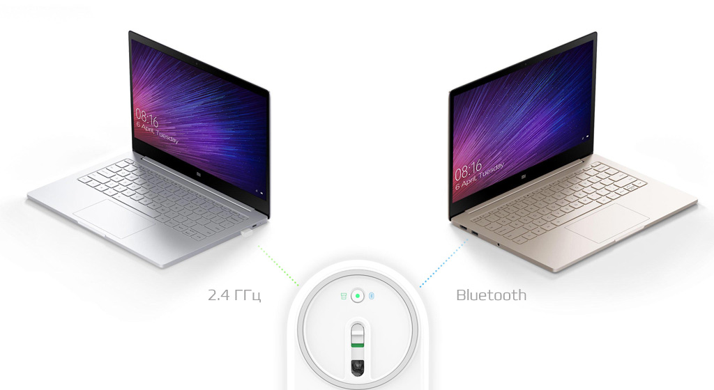 Беспроводная мышь Xiaomi Mi Mouse Bluetooth  - два способа подключения