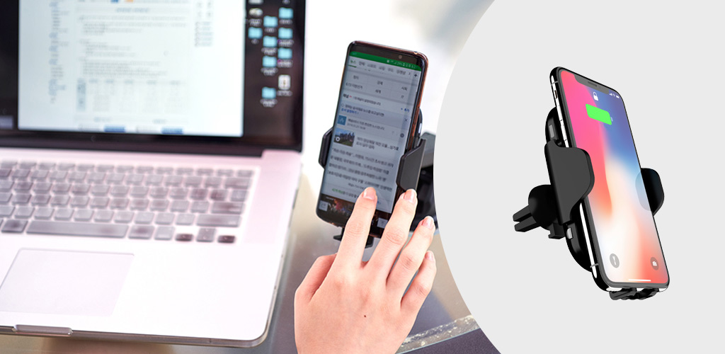 CARCAM CAR WIRELESS CHARGER C9 — Надежная фиксация