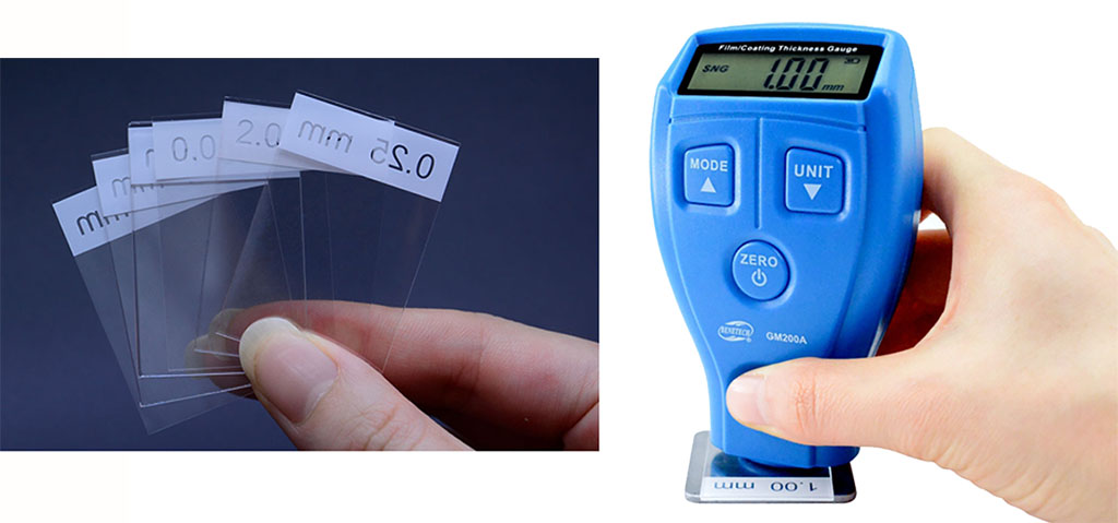 Толщиномер ЛКП GM200A - Набор калибровочных пластин