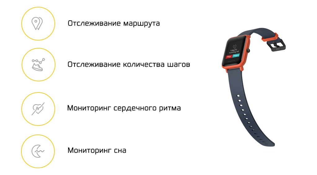 AMAZFIT BIP – мониторинг личных показателей
