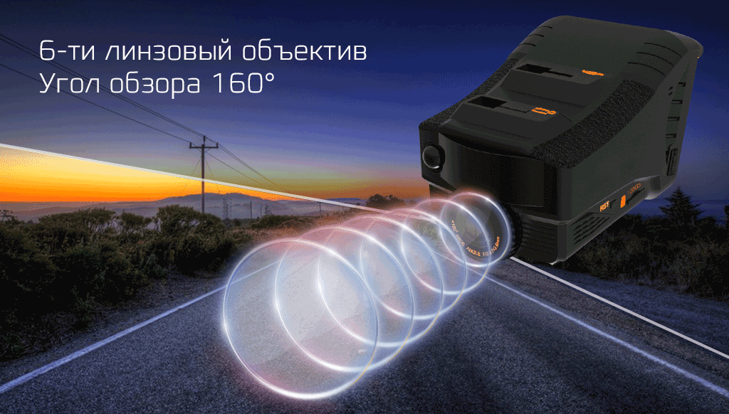 CARCAM COMBO 5 - 6-линзовый объектив 160°