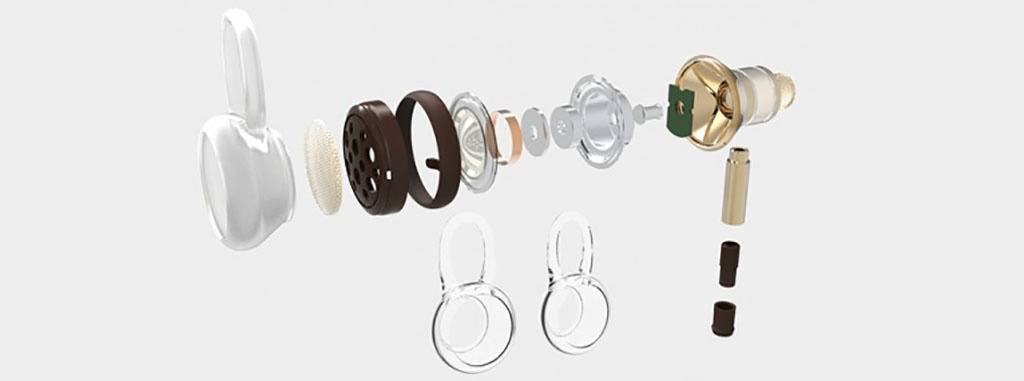 Наушники Xiaomi 1More Kim Chul titanium - Корпус из алюминиевого сплава