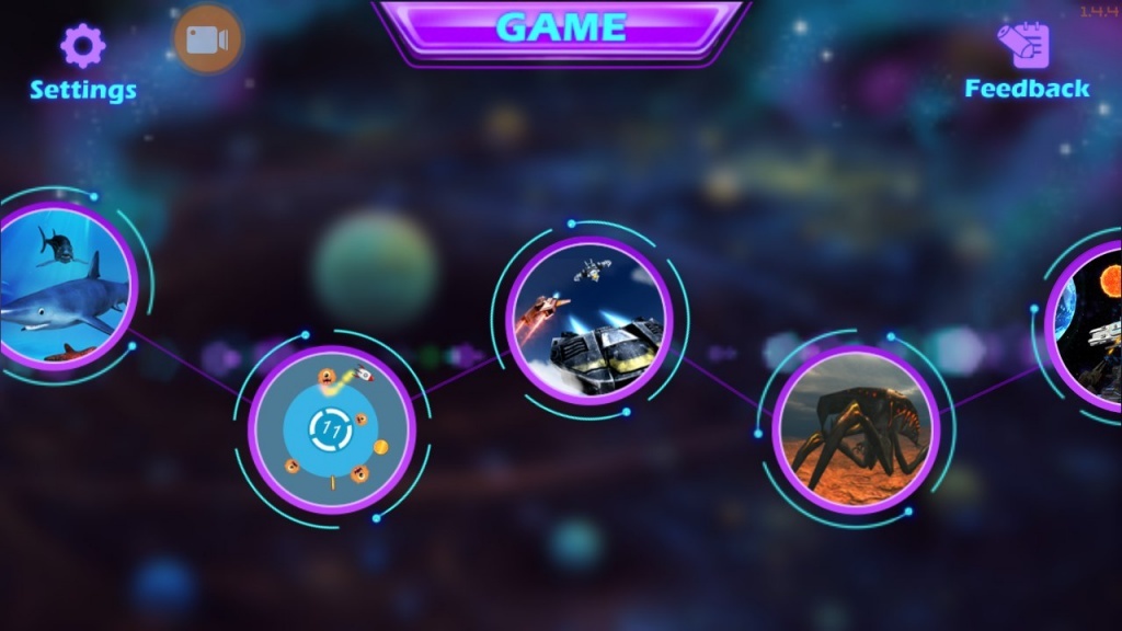 Автомат дополненной реальности Intelligent ar gun AR47-1 Blue