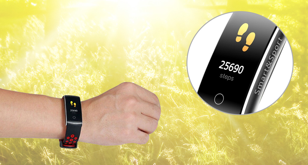 CARCAM Smart Band Q8 - Яркий цветной дисплей