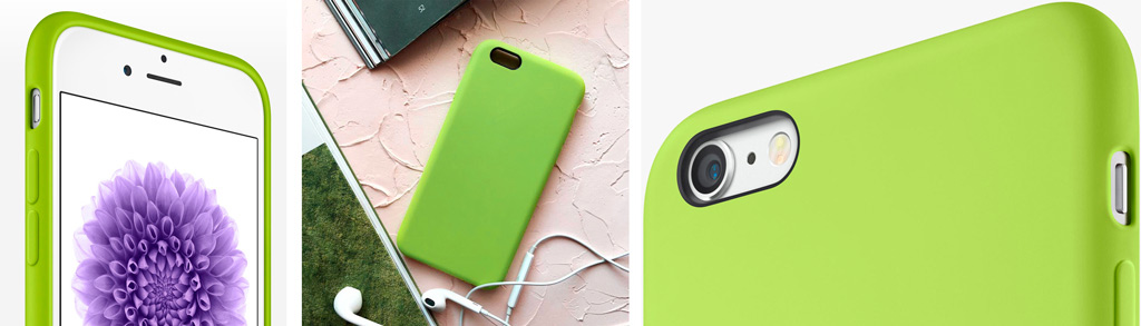 Чехол iPhone 8 Silicon Case ультратонкий чехол зеленого цвета, выполненный из высокопрочного силикона