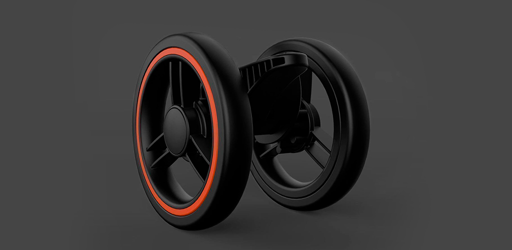 Xiaomi Light Baby Folding Stroller Передние колеса вращаются на 360°