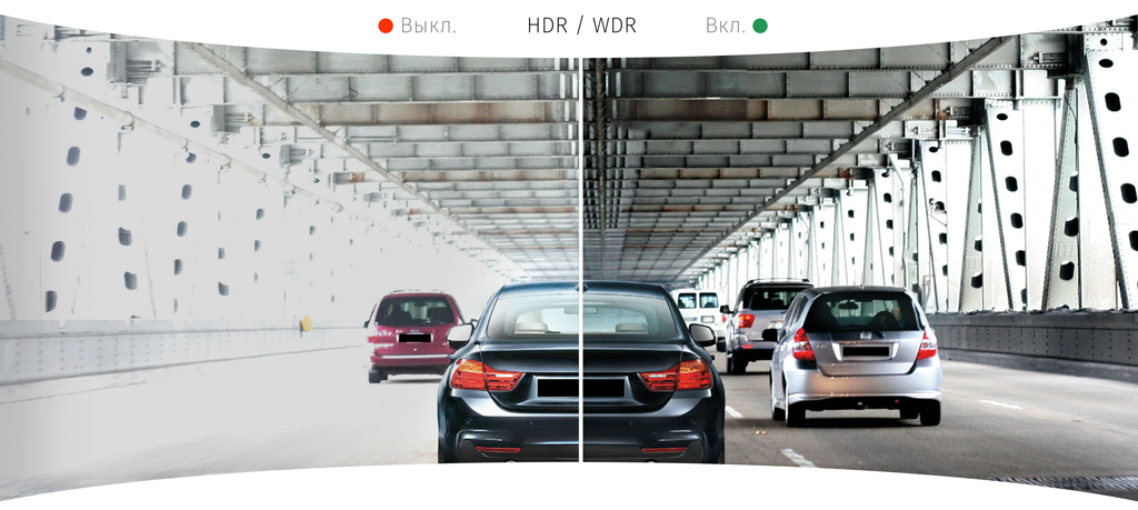 CARCAM HYBRID 2 Signature - Функции HDR и WDR