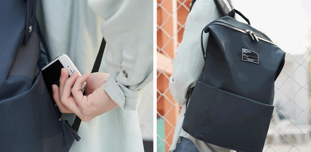 Xiaomi 90 Points Lecture blue - Боковая застёжка