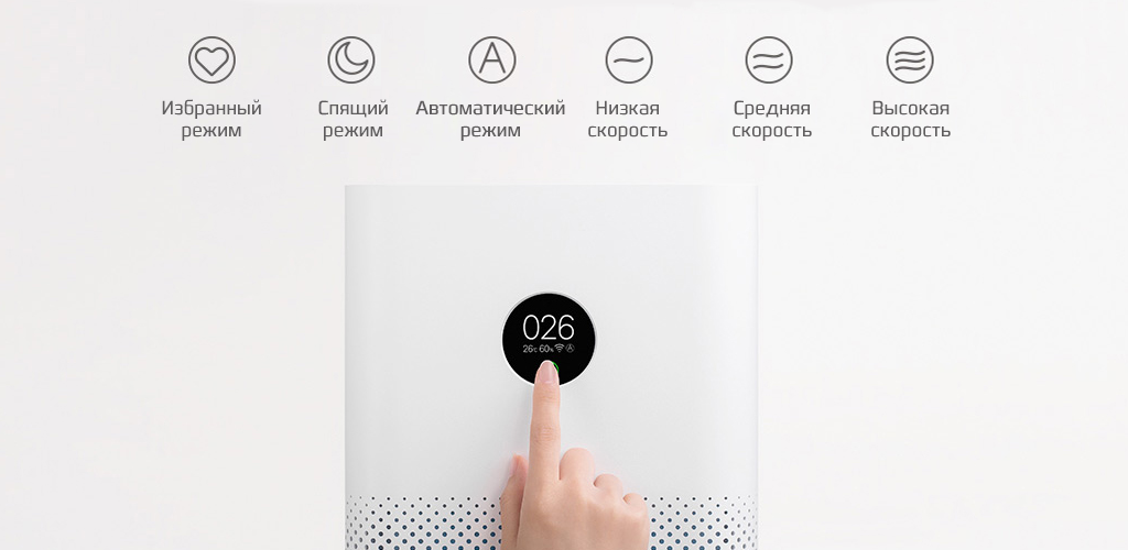 Xiaomi MiJia Air Purifier 3 - Информативный дисплей