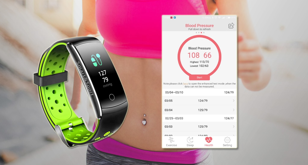 CARCAM Smart Band Q8 - Тонометр