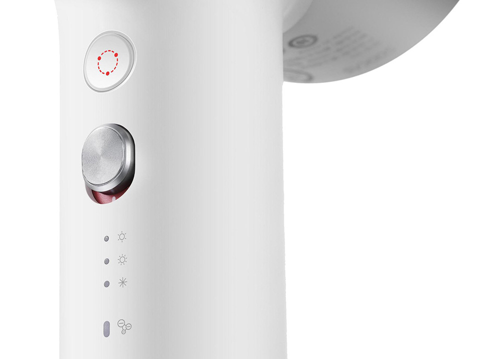 Обзор на Xiaomi Soocare Anions Hair Dryer H3S - кнопки
