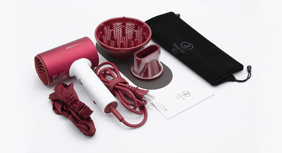 XIAOMI SOOCARE ANIONS HAIR DRYER H5-T - набор