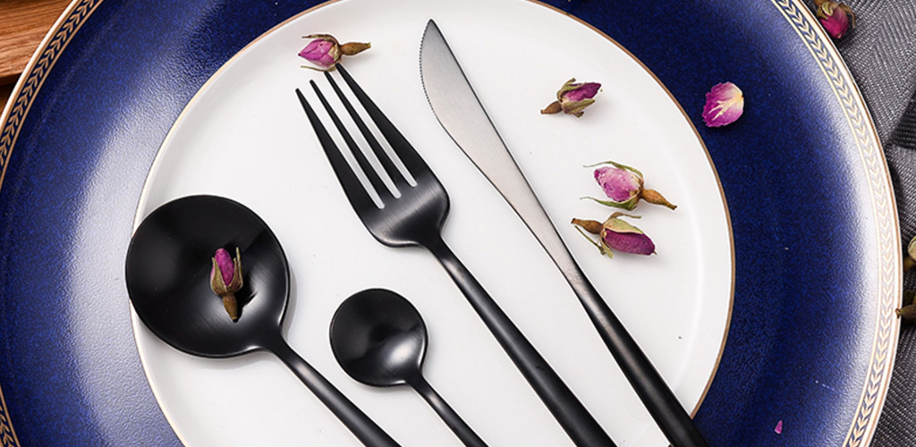 Xiaomi Maison Maxx Modern Flatware Set Black - Круглая столовая ложка