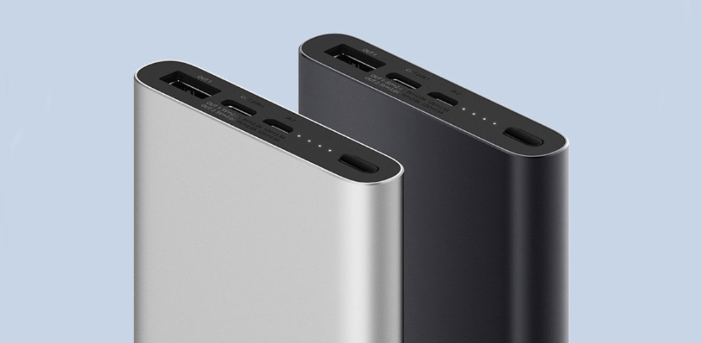 Аккумулятор Xiaomi Mi Power Bank 3 10000 mAh black - Индикатор заряда