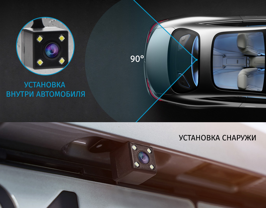 Автомобильный видеорегистратор-зеркало CARCAM Z6 - Дополнительная камера