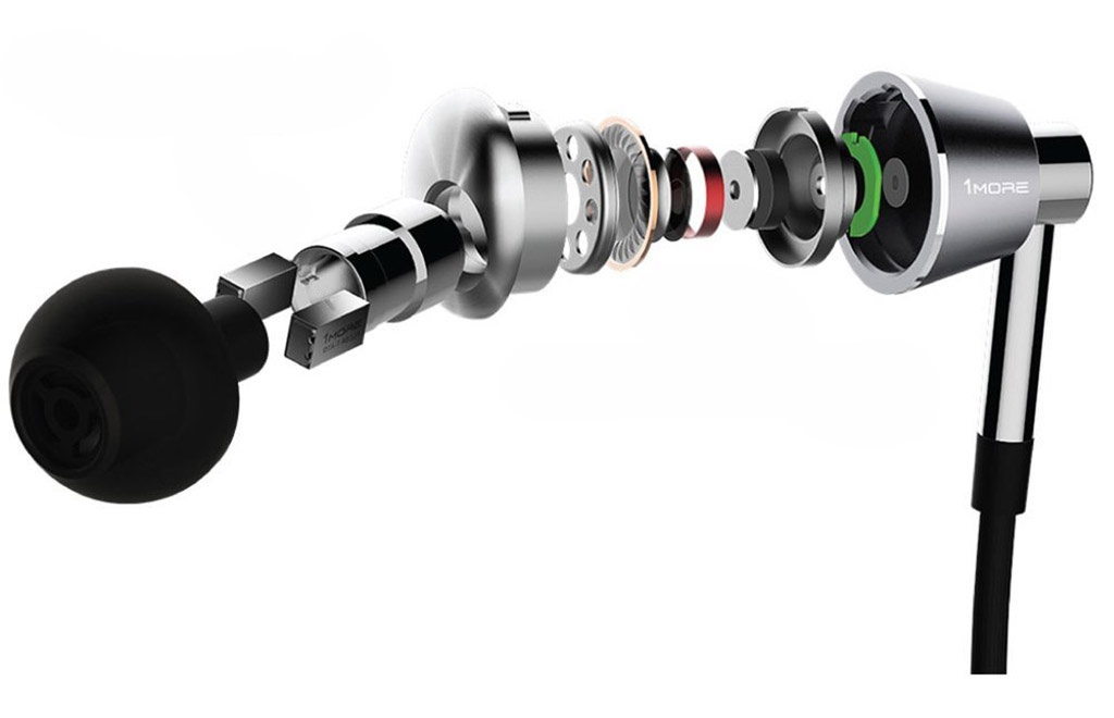 Наушники Xiaomi 1MORE Triple Driver In-Ear E1001 black - Корпус из алюминиевого сплава