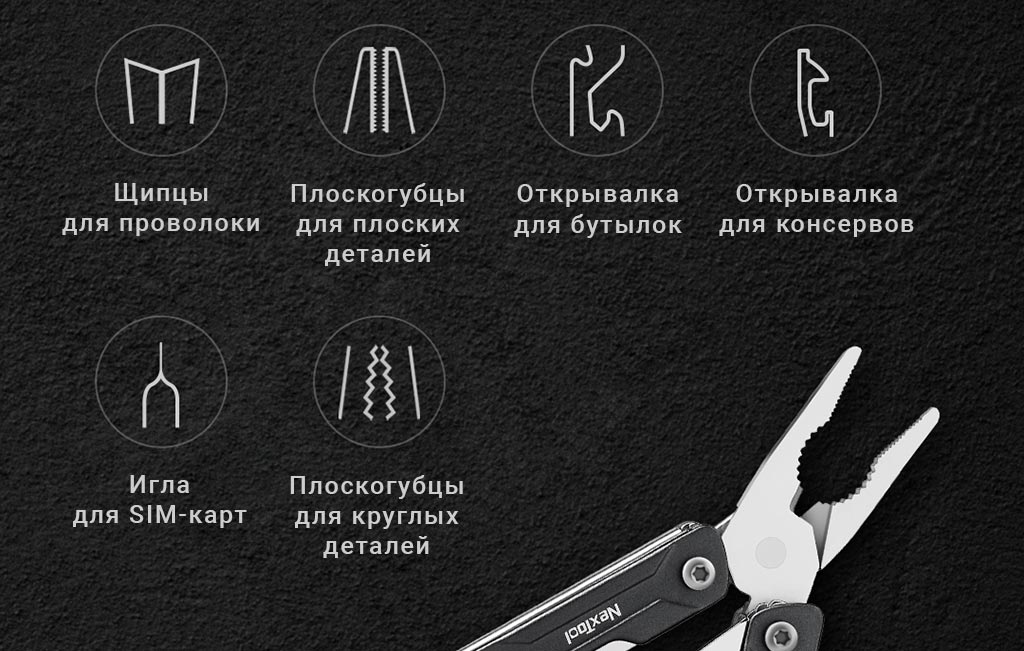 NexTool Mini Sailor Multifunctional Pliers-Black-4