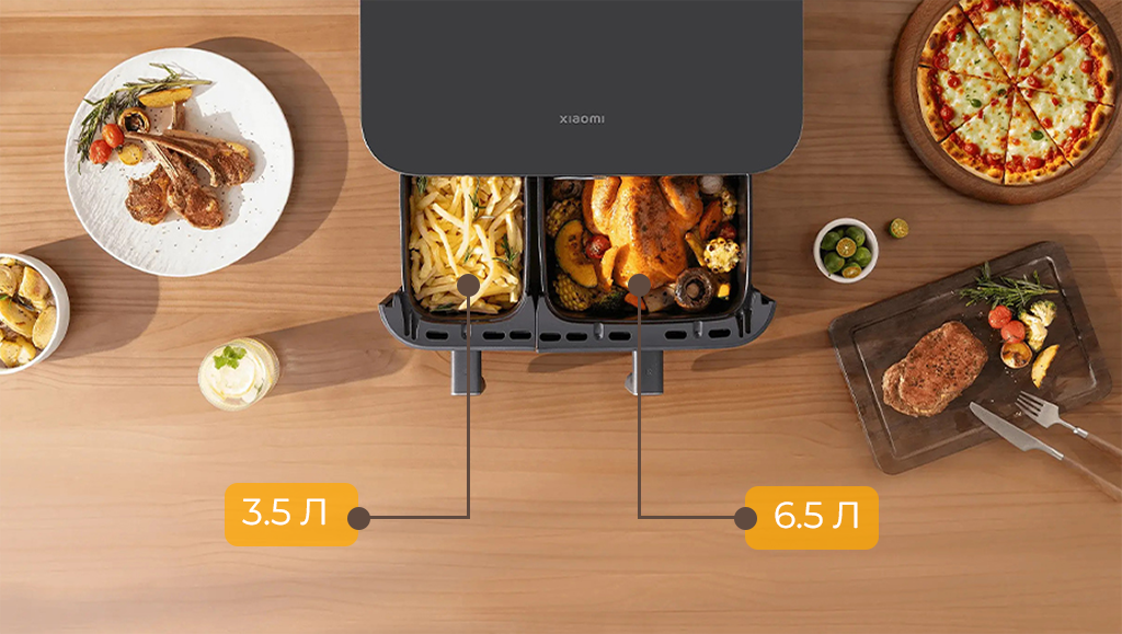 Xiaomi Dual Zone Air Fryer 10L EU (MAF-D1001) Black-2.png