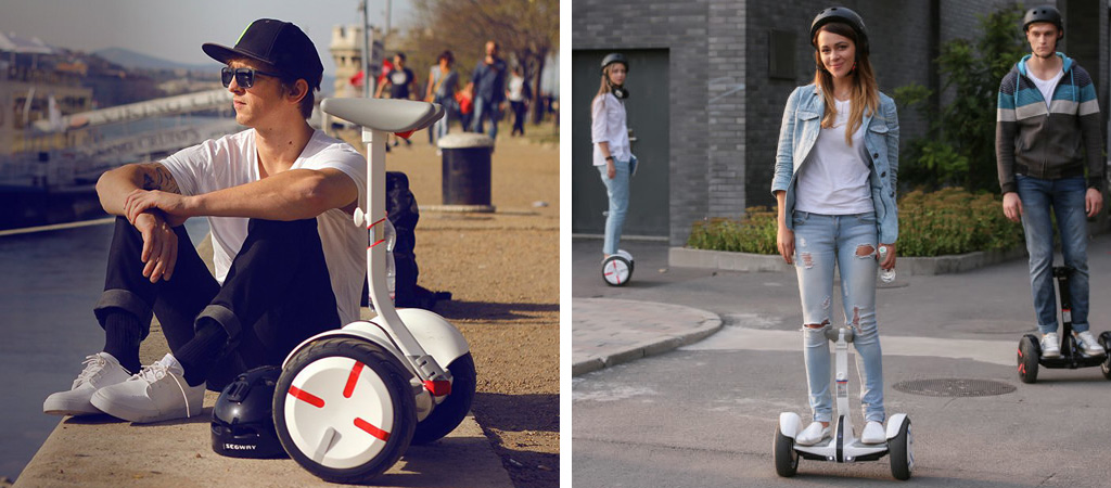Мини-сегвей CARCAM Mini Robot Pro 36V White - Запас хода 25 километров