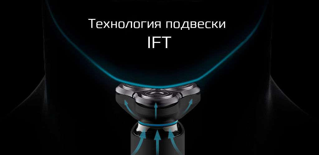 Xiaomi Mijia Electric Shaver S500C - Технология подвески IFT