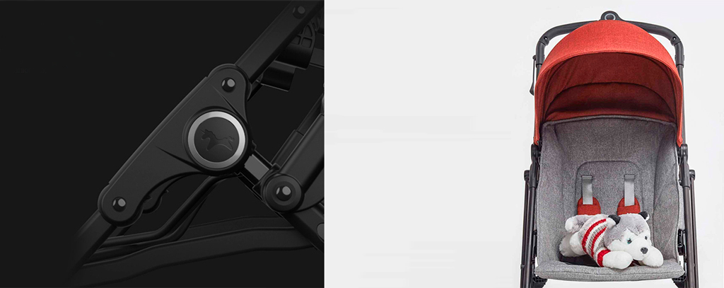 Детская коляска-трансформер Xiaomi Light Baby Folding Stroller