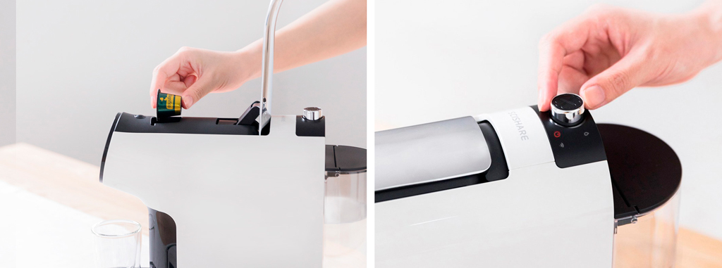 Капсульная кофемашина Xiaomi Scishare Capsule Espresso оснащена LED-индикаторами