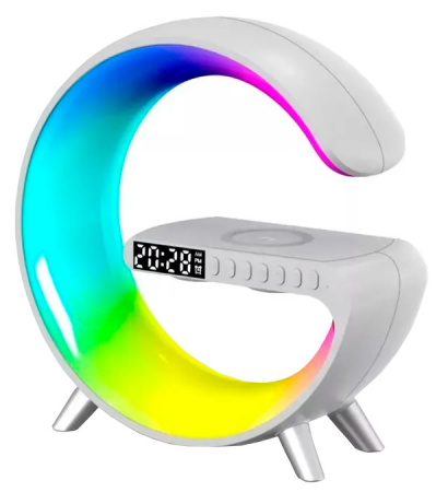 Купить Умная лампа с беспроводной зарядкой и колонкой RGB Desk Lamp 3 in 1 G11 15W White