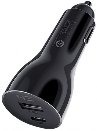 Купить Автомобильное зарядное устроство Xiaomi ZMI Metal Car Charger 45W Dual Port USB/Type-C (AP721)