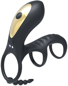 Купить SenCiciMen Three-Section Sperm Lock Ring (SCMHW327) Black