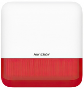 Купить Беспроводная уличная сирена Hikvision DS-PS1-E-WE Red