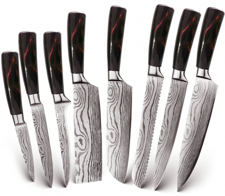 Купить Набор кухоных ножей Xiaomi Spetime 8-Pieces Kitchen Knife Set Red (RE01KN8)