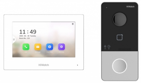 Купить Комплект IP-домофонии HiWatch DS-D100IKWF(B)