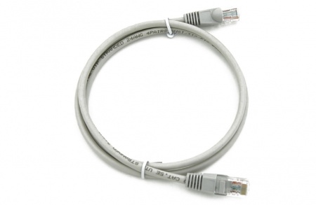 Купить Патч-корд Technolink UTP4 cat.5e, 1.0м, литой коннектор, серый