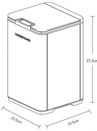 Купить Умное мусорное ведро Xiaomi Ninestars Waterproof Sensor Trash Can 10L  (DZT-10-35S) Green