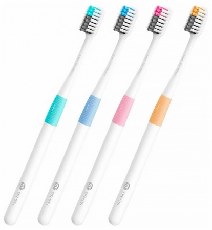 Купить Набор зубных щеток Xiaomi Dr. Bei Bass Method Toothbrush Multicolor (4 шт)