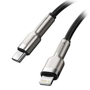 Купить Кабель Baseus Cafule Series Metal Data Cable Type-C to iP PD 20W 1m Black (CATLJK-A01)