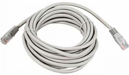 Купить Патч-корд UTP 5e кат. литой 5 м СЕРЫЙ REXANT (18-1007)