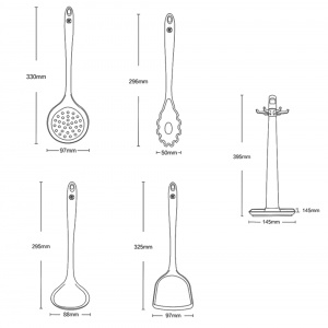 Купить Кухонный набор Xiaomi Zhiwu Silicone Kitchenware Suit (ZCPJ001)