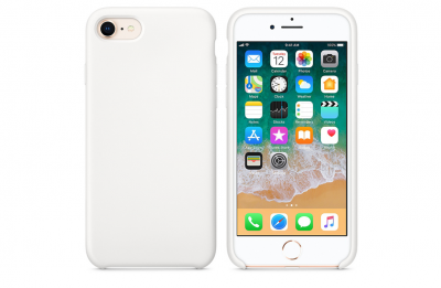 Чехол для iPhone 8 Silicon Case белый