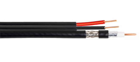 Купить RG-59U (CCA, AL) + 2x0.75 мм2 CCA, 1 м