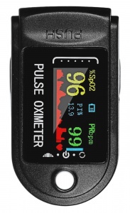 Fingertip Pulse Oximeter Black