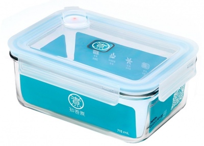 Купить Стеклянный контейнер для еды Xiaomi Anti-Drop Glass Crisper 715m