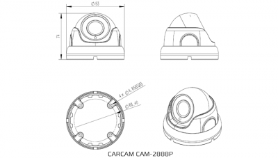 Купить IP камера видеонаблюдения CARCAM CAM-2888P