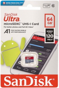 Купить Карта памяти SanDisk Ultra 64GB microSDXC Class 10 (SDSQUNC-064G-ZN3MN)